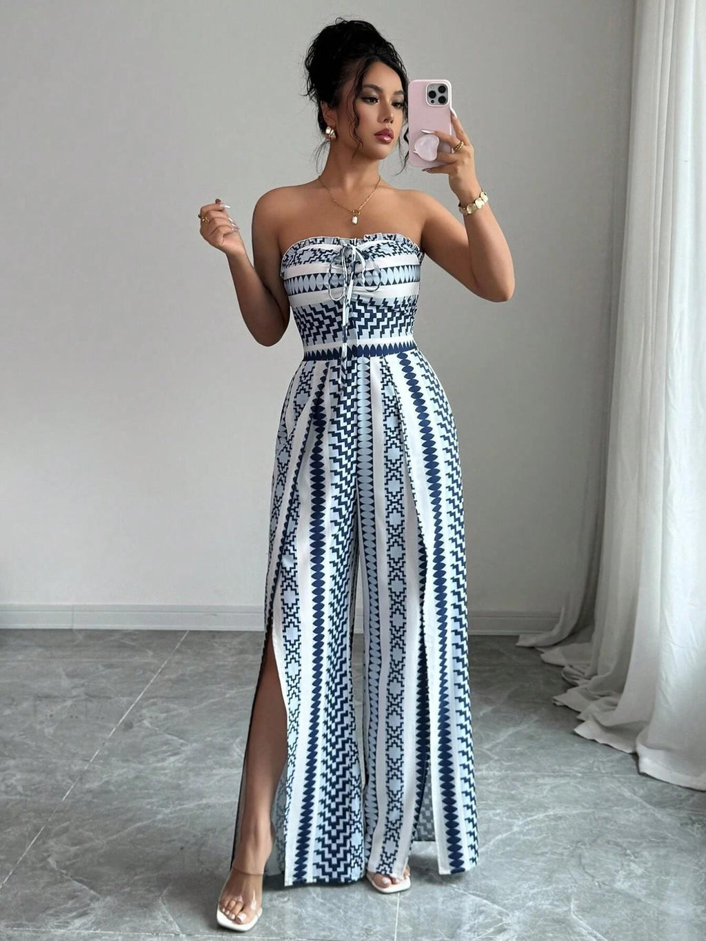👗 50% RABATT! ✨ Damen Jumpsuit schulterfrei floral im Boho-Stil – Eleganter Sommer-Overall mit Bardot-Ausschnitt – Fließend, leicht & perfekt für Festivals, Strand oder romantische Sommerabende 🌸