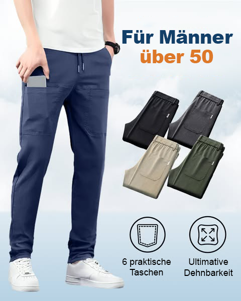 🔥Letzter Tag 50% Rabatt!🏆MultiPants – Hochelastische, strapazierfähige Cargohose mit vielen Taschen