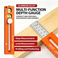 📏 50% RABATT! 🔧 Multifunktionales Markier-Lineal mit Wasserwaage – Präzises Anzeichnen, integrierte Libelle & ideal für Holzarbeiten, Fliesenlegen und DIY-Projekte 🛠️