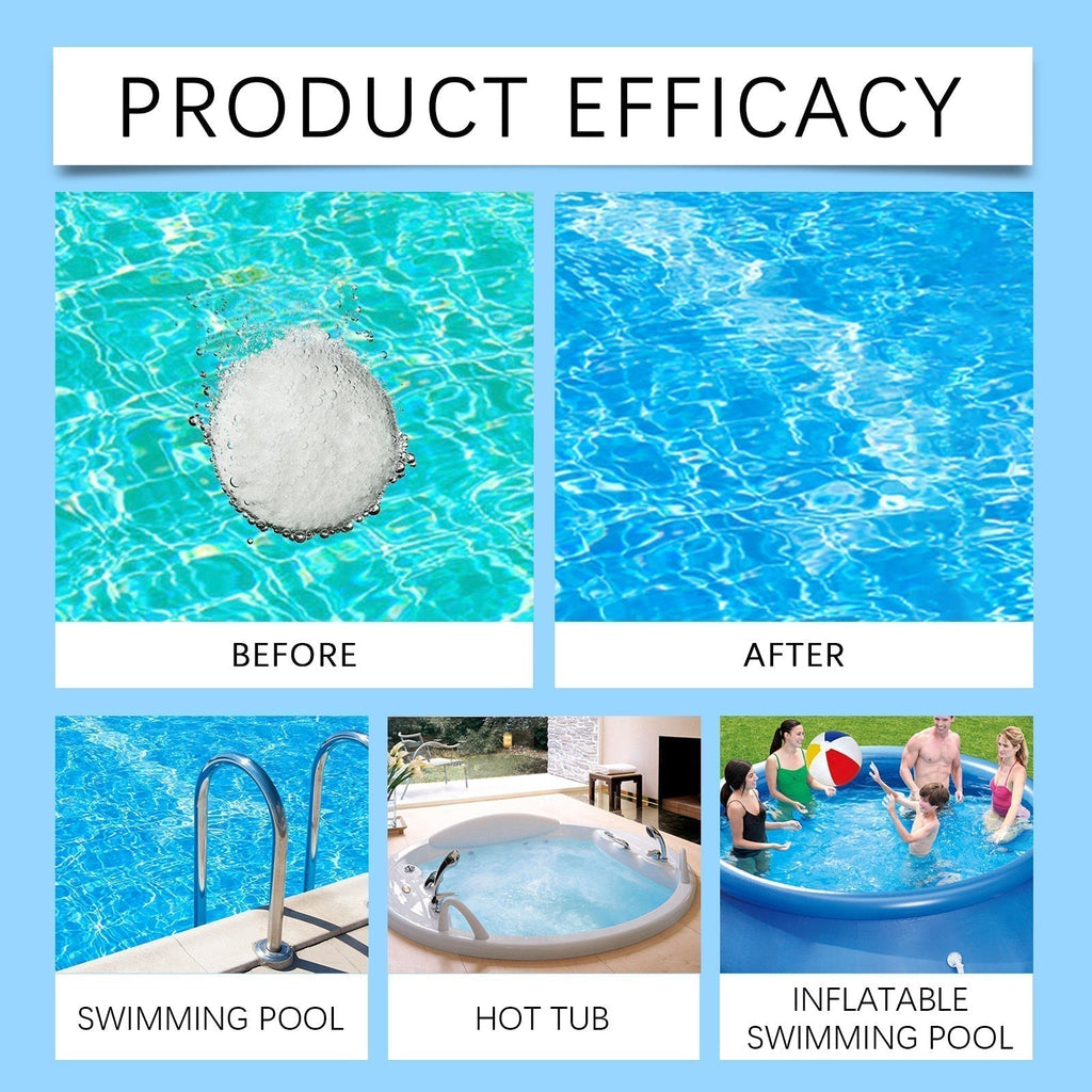 💧Pool-Reinigungstabletten für kristallklares Wasser