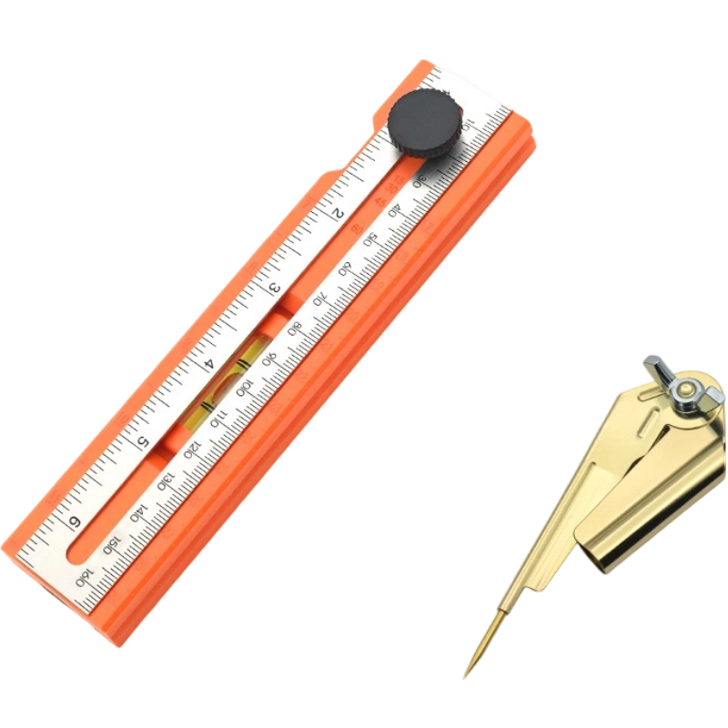 📏 50% RABATT! 🔧 Multifunktionales Markier-Lineal mit Wasserwaage – Präzises Anzeichnen, integrierte Libelle & ideal für Holzarbeiten, Fliesenlegen und DIY-Projekte 🛠️