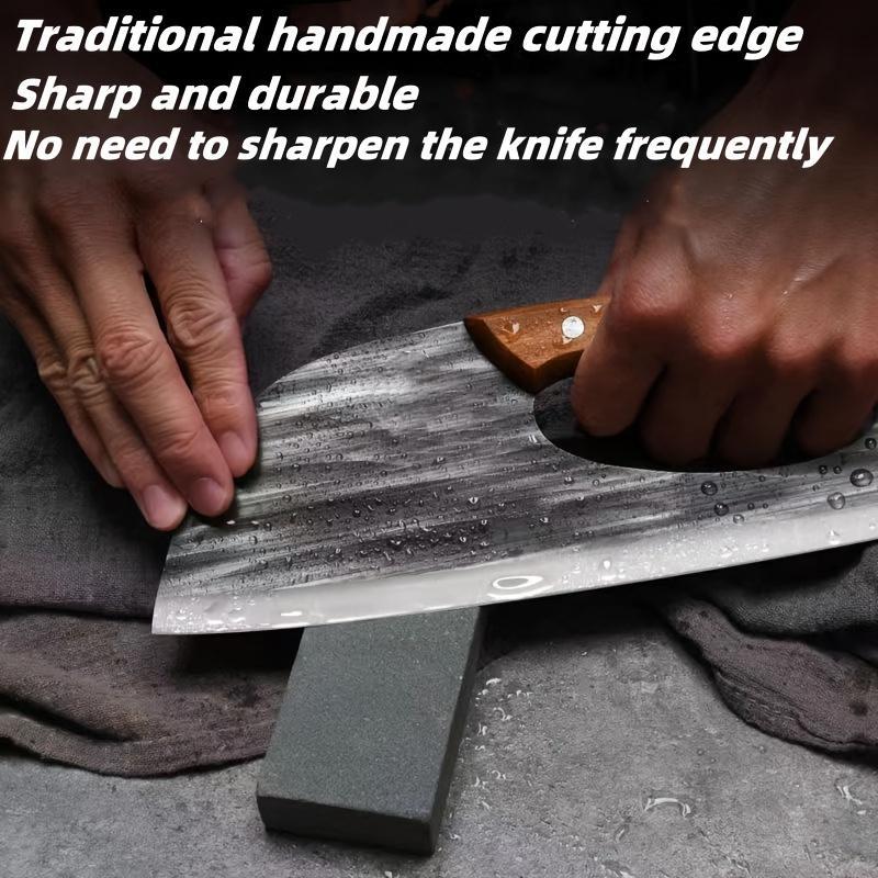Ergonomisches Küchenmesser – Design mit vorderem Griff, schneidet Gemüse und Fleisch mühelos. Ein durchdachtes Geschenk für Hobbyköche. 🍅🔪