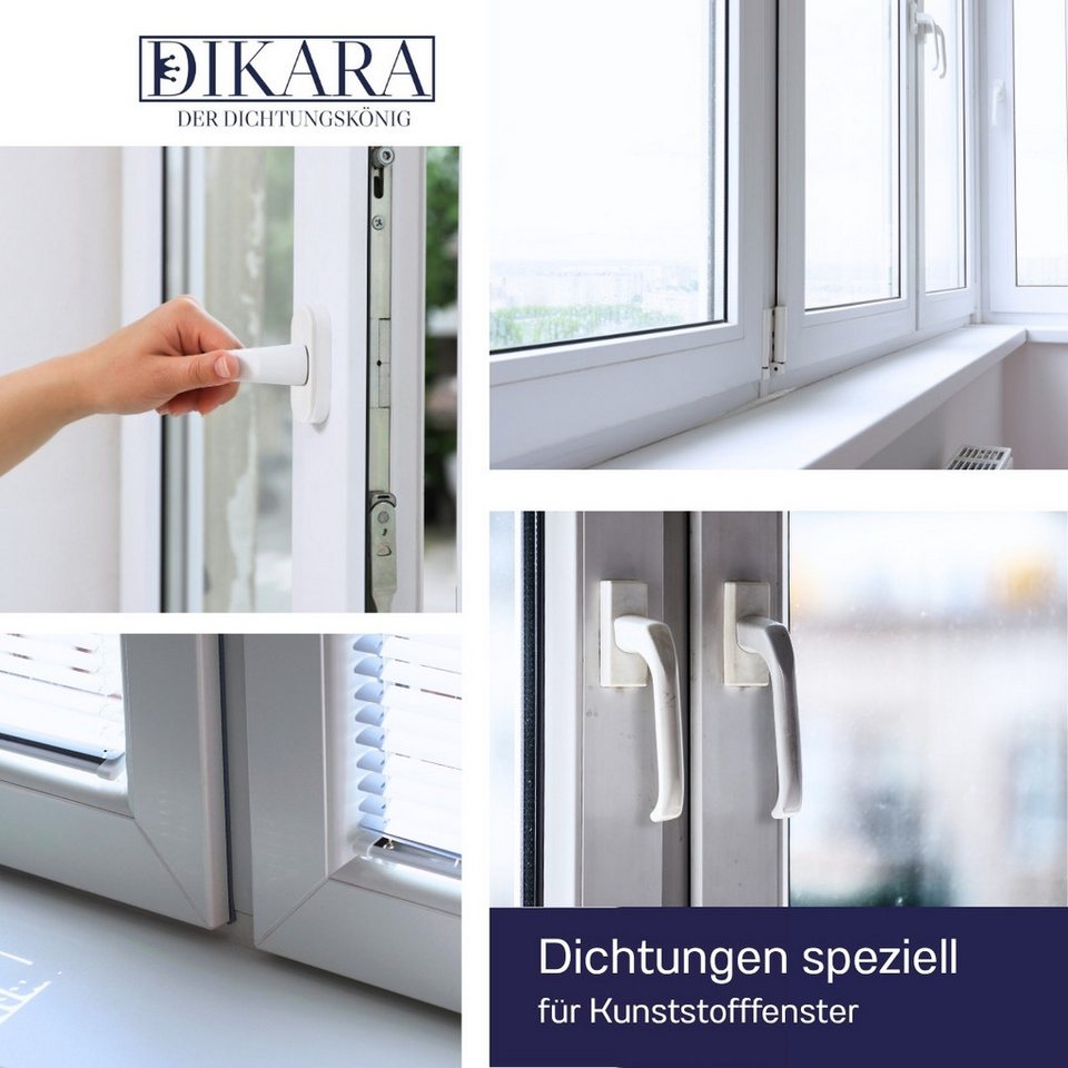 Montage der Lippendichtung in der Fensternut