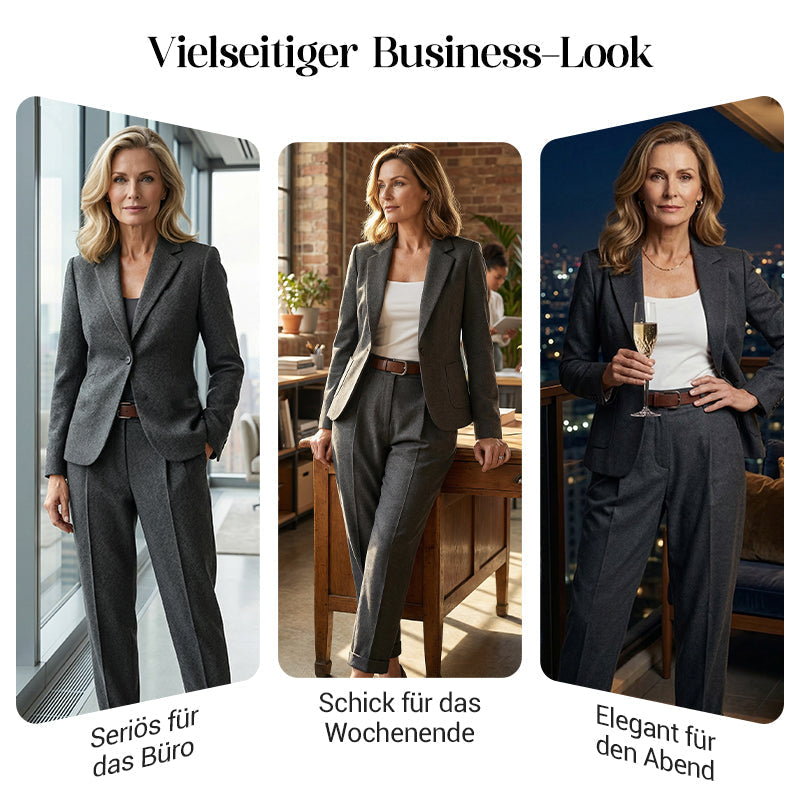 👔 🔥 Ausverkaufter Hit zurück! Damen Business-Freizeit-Set – 3 Minuten zum Look, der den ganzen Tag sitzt 💼👖