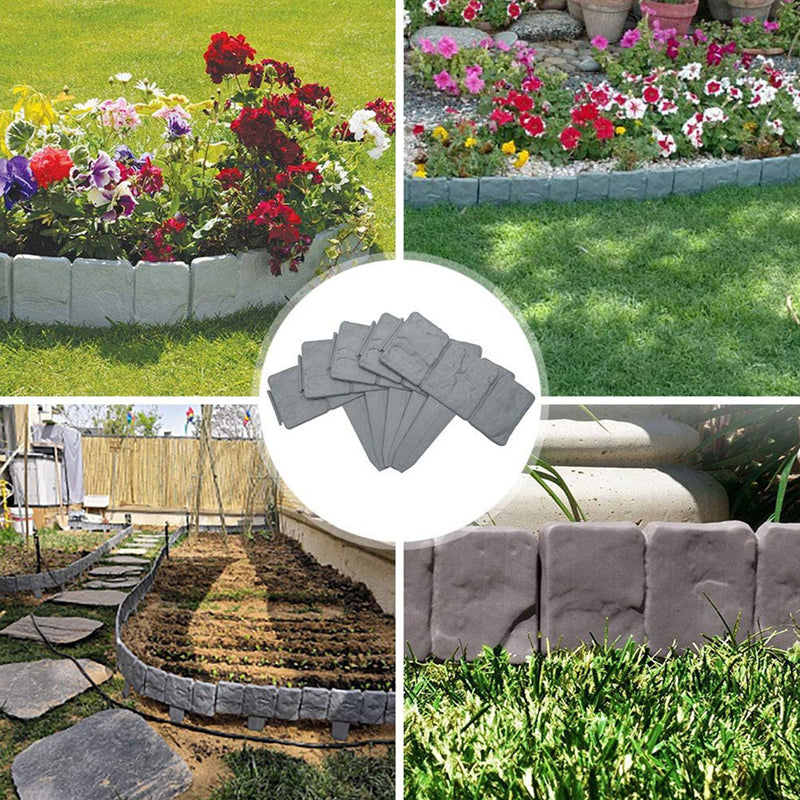 ⏰LIMITIERTES ANGEBOT: 50% RABATT! 🌿 Gartenzaun aus Kunststein – Wetterfest, Langlebig & Einfach zu Installieren 🏡