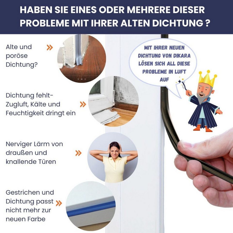 Querschnitt der Fenster-Lippendichtung