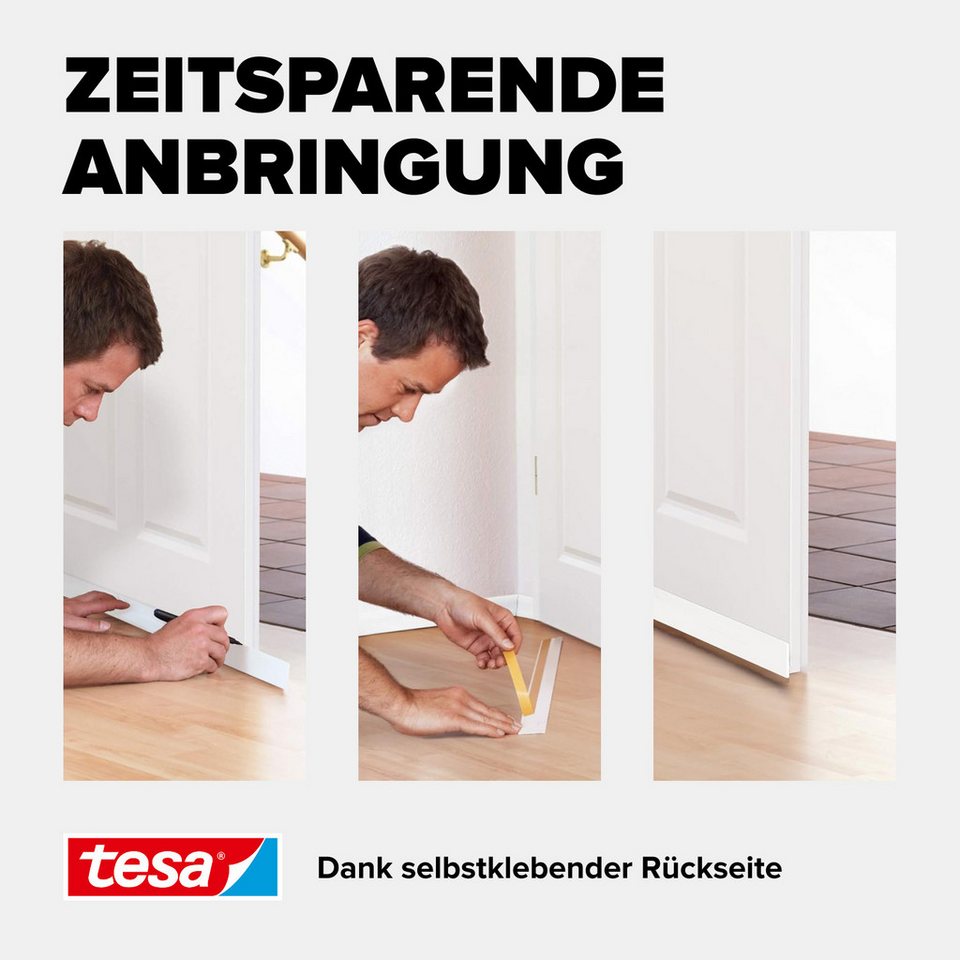 Montage der selbstklebenden Türbodendichtung