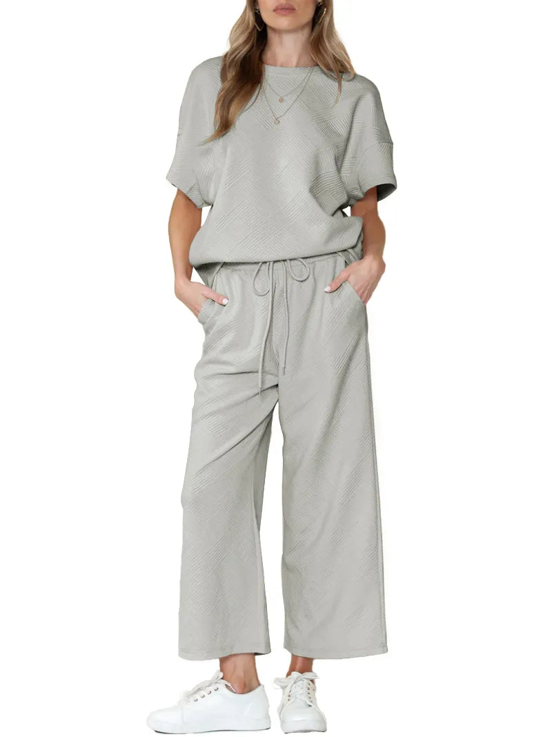 🌷Frühling/Sommer Bestseller 🍃Begrenzte Zeit 49% Rabatt💥Damen Sommer 2-teiliger Hausanzug✨