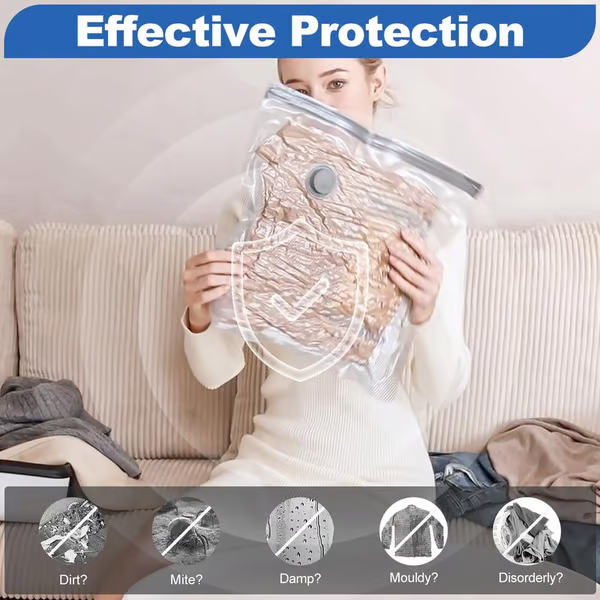 🎒 50% RABATT! ⏳ 6er-Pack elektrische USB-Vakuum-Kompressionsbeutel – Platzsparend, kabellos & perfekt für Reisen und Aufbewahrung 🔋