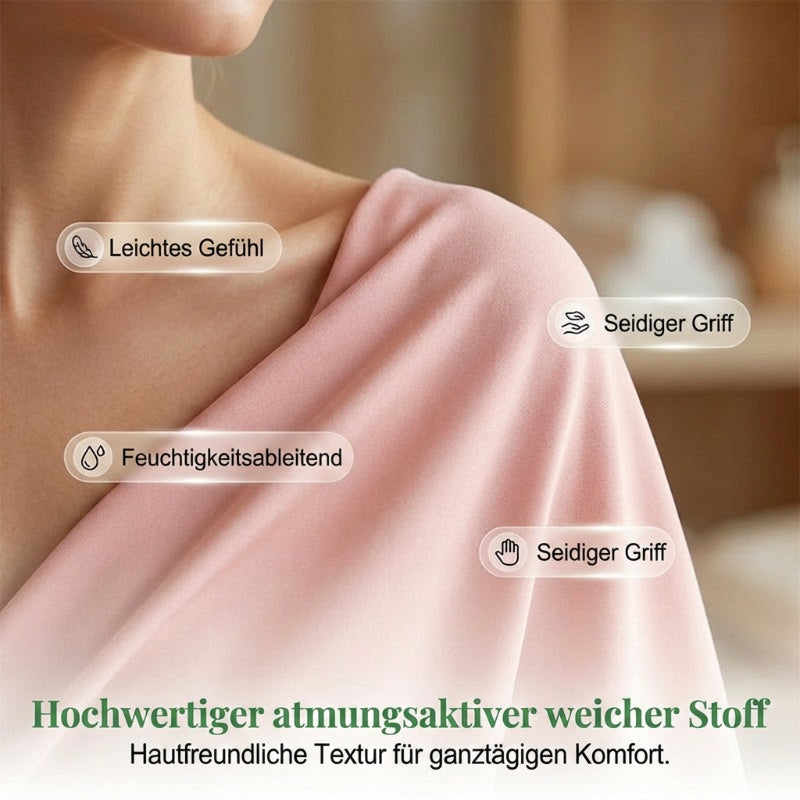 Lockeres Kurzarm-Oberteil mit Falte am Rücken