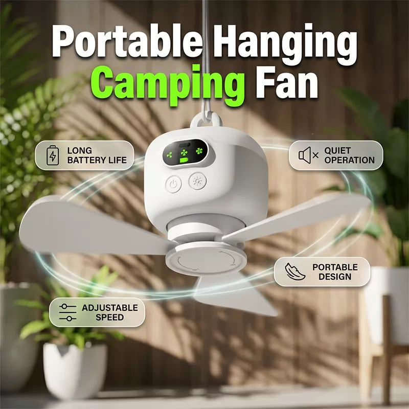 ⏰ Zeitlich begrenztes Angebot: 50% RABATT auf wiederaufladbaren Deckenventilator mit LED! 🌬️✨