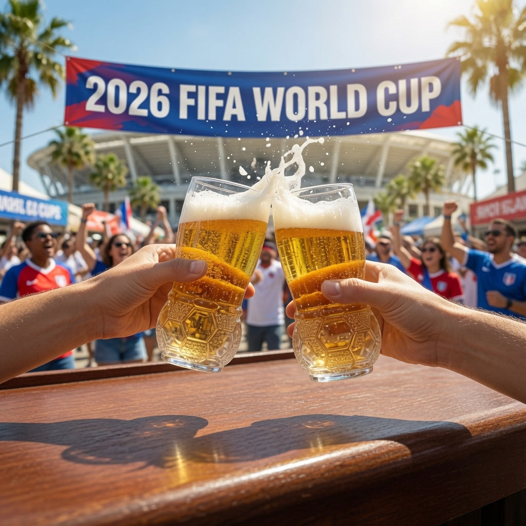 Fußballförmiges Craft-Bierglas