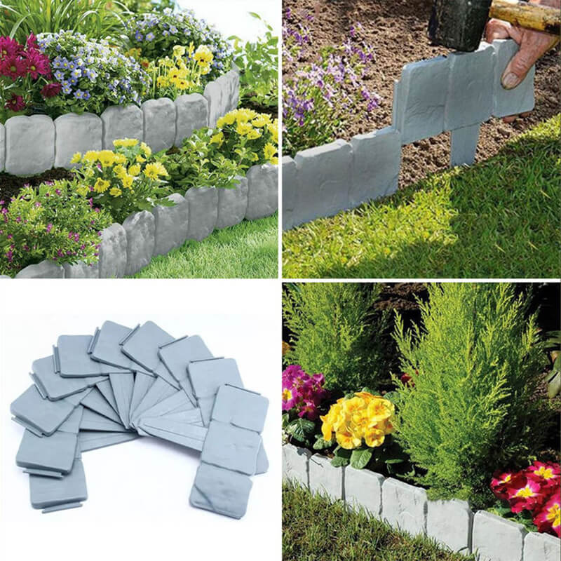 ⏰LIMITIERTES ANGEBOT: 50% RABATT! 🌿 Gartenzaun aus Kunststein – Wetterfest, Langlebig & Einfach zu Installieren 🏡