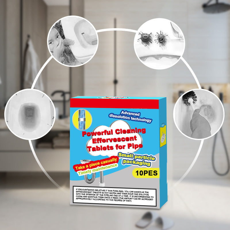 🔥50 % RABATT ❤️ Leistungsstarke Reinigungstabletten für Abflüsse – lösen schnell Haare und Fettablagerungen, entfernen unangenehme Gerüche und wirken antibakteriell für Waschbecken, Toilette und Bodenabläufe.