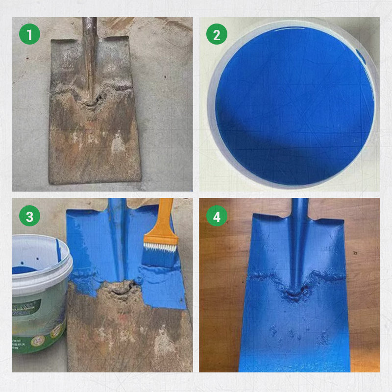 Wasserbasierte Rostschutzfarbe für Metall mit Werkzeugen