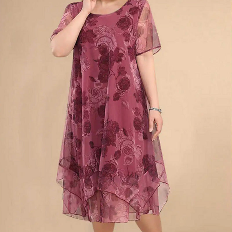 🌸 Elegantes Damenkleid mit Print lässig und leicht für den Alltag. ✨