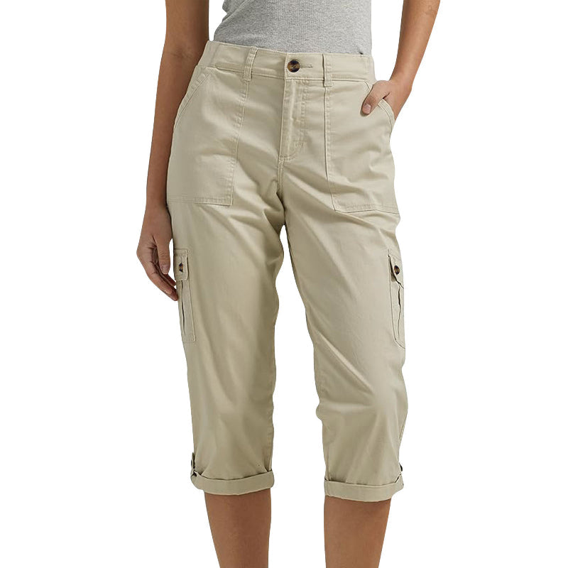 🔥 Hot Sale 🔥Hochelastische Freizeitshorts mit mehreren Taschen für Damen