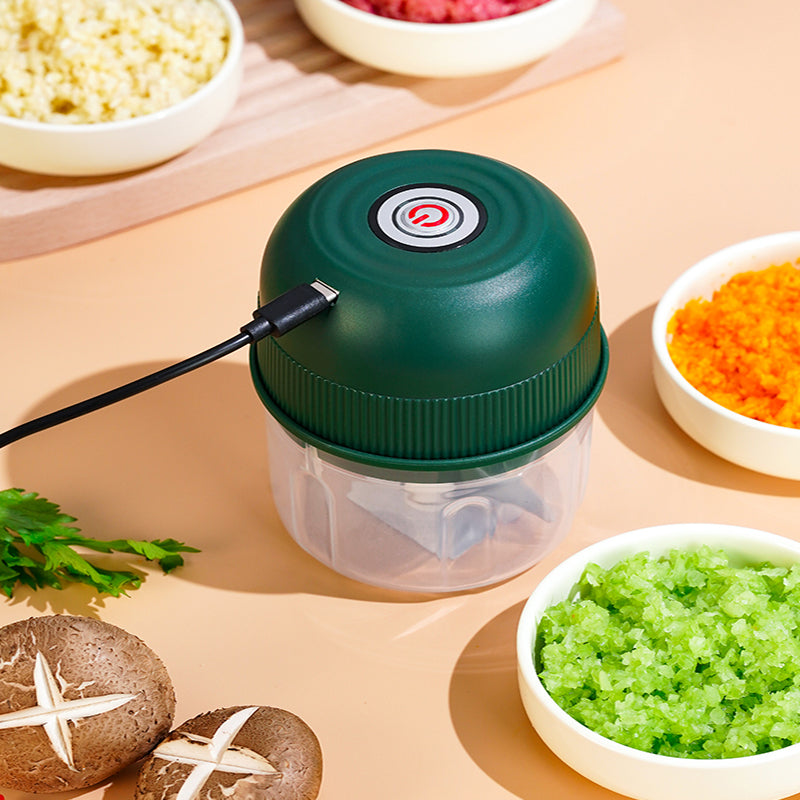 🔥 Elektrischer Food Chopper & Garlic Crusher – müheloses Zerkleinern von Knoblauch, Zwiebeln, Kräutern & mehr – in Sekunden