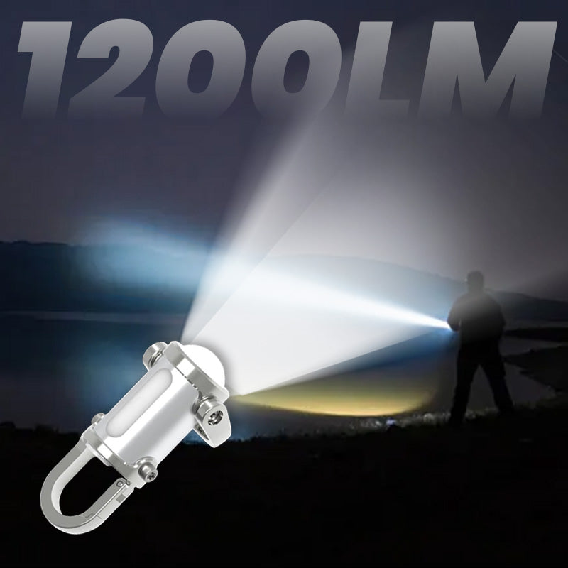 📢📢50 % Rabatt!! ⏰🔦 1200LM Superhelle Mini-winzig, aber mit brutaler Helligkeit | Schlüsselanhänger-Wasserdicht, superhell, immer griffbereit 🏕️🤯