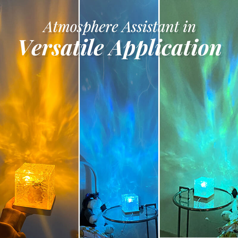 🌌 Aurora Dreamscape Projektor – 360° Rotierend, Farbwechsel & Entspannende Atmosphäre 🛏️✨