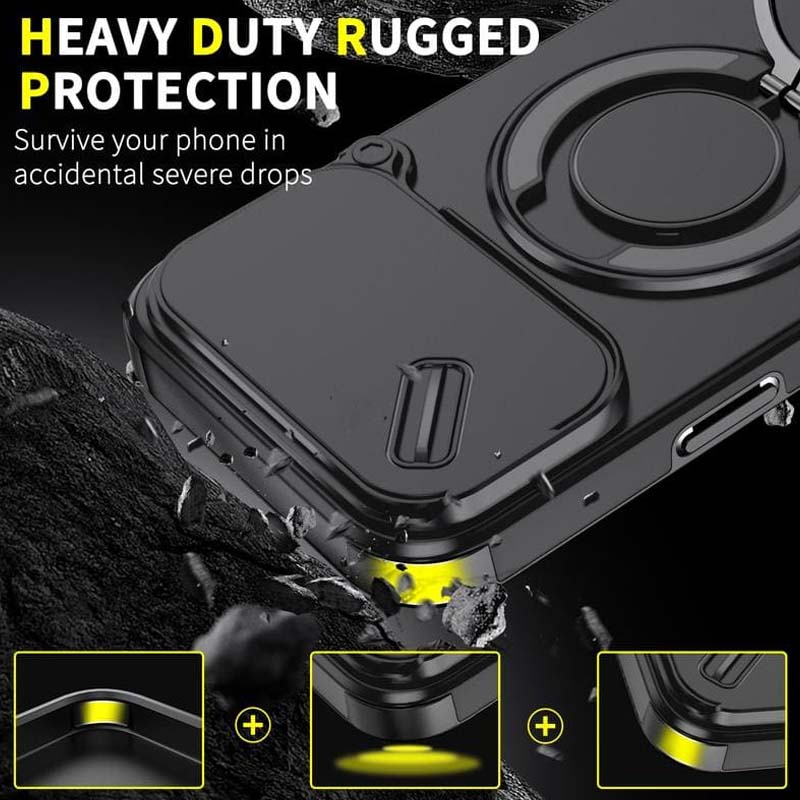 🔥 LETZTER TAG DER AKTION – 50 % RABATT 🔥 Magnetische Handyhülle mit Ringständer für iPhone