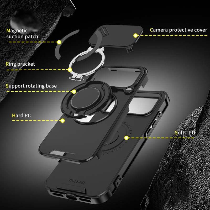 🔥 LETZTER TAG DER AKTION – 50 % RABATT 🔥 Magnetische Handyhülle mit Ringständer für iPhone