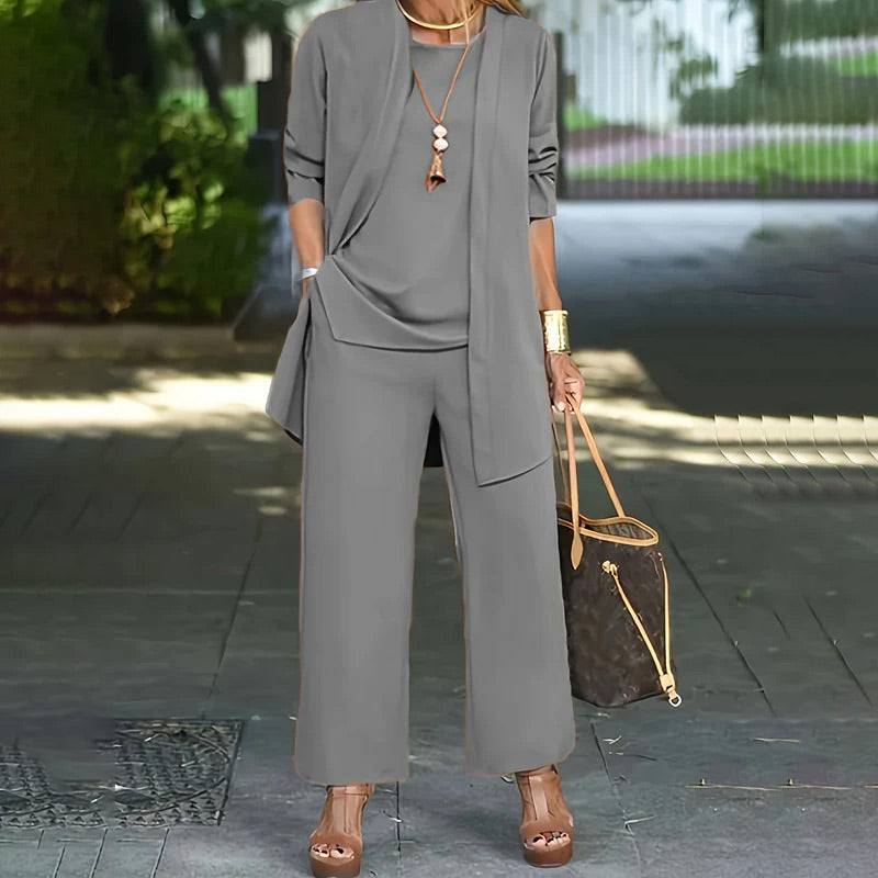 ✨🔥Elegantes 3-teiliges Relaxed Fit Set für Damen💞