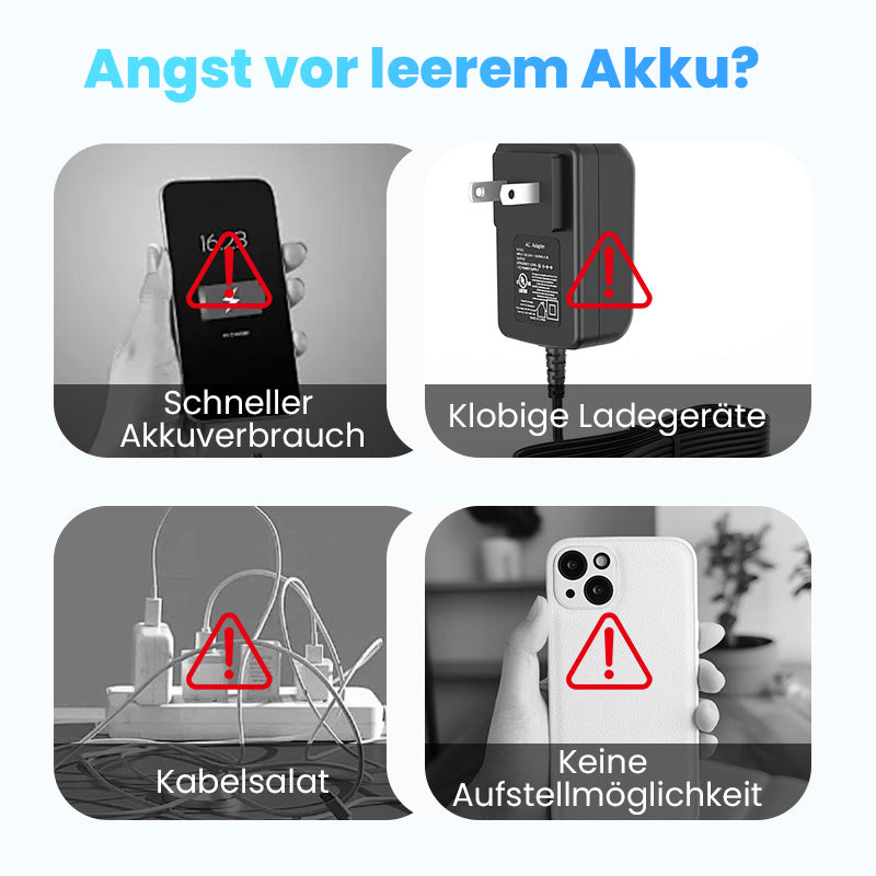 Magnetische Powerbank 5000mAh – 20W Schnellladung, kabelloses Laden & integrierter Ständer für Reise und Büro