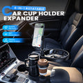 Erweiterbarer 4-in-1 Auto-Becherhalter mit drehbarer Funktion