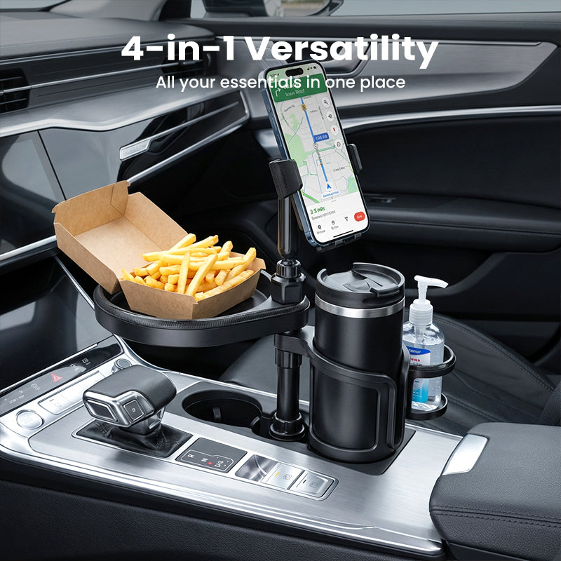 Erweiterbarer 4-in-1 Auto-Becherhalter mit drehbarer Funktion