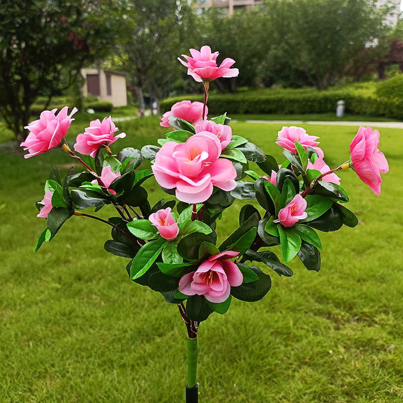 Solar Blumenleuchte Rhododendron - LED Bodeneinstecker für Garten & Terrasse
