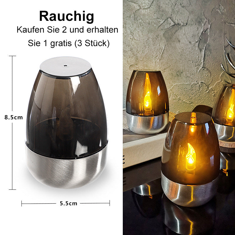 🕯️🌞 Solar-Kerzenlicht – wetterfest, stimmungsvoll für Garten & Terrasse. ✨💡 2+1 GRATIS!
