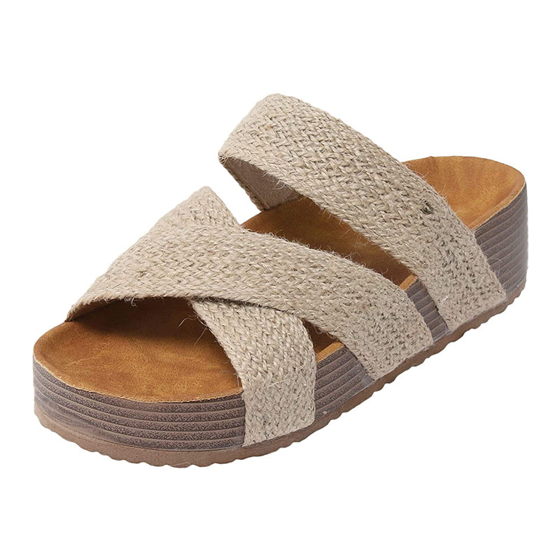 👡 LIMITED-TIME 50% RABATT! ✨ Plateau-Sandalen – California-Casual, Vegan, Keilabsatz ✨