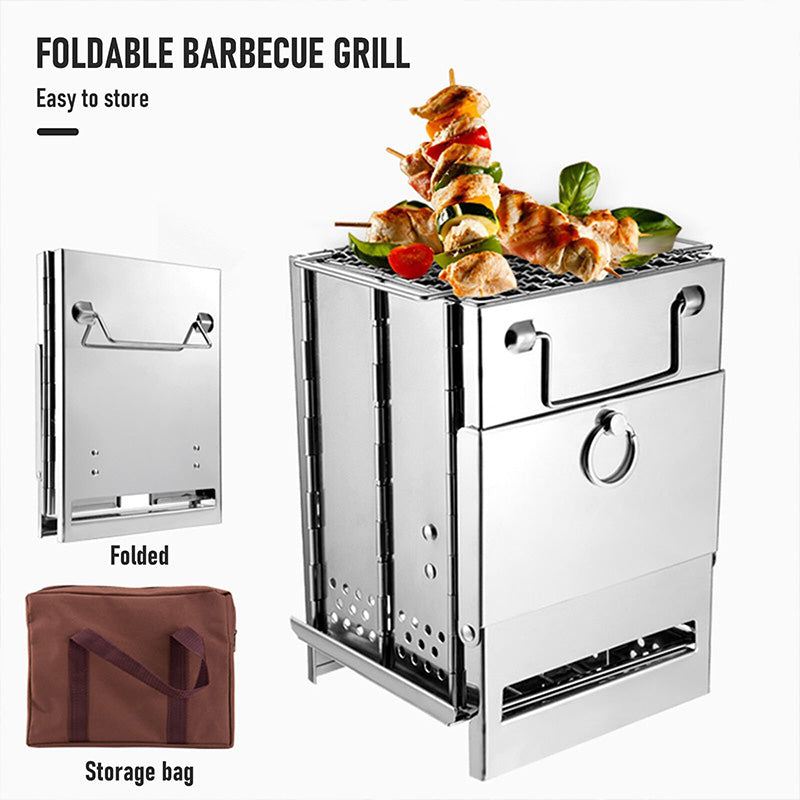 Klappbarer Camping-Grill für den Außenbereich