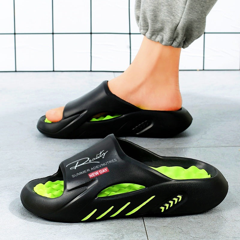 💥52% SPAREN 🦶Rutschfeste Cloud-Pantoletten für Herren mit dicker Sohle🌊Erfrischend und hautfreundlich