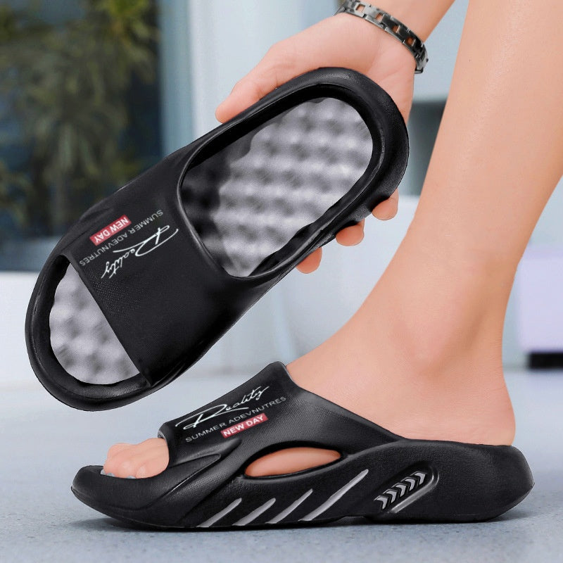 💥52% SPAREN 🦶Rutschfeste Cloud-Pantoletten für Herren mit dicker Sohle🌊Erfrischend und hautfreundlich