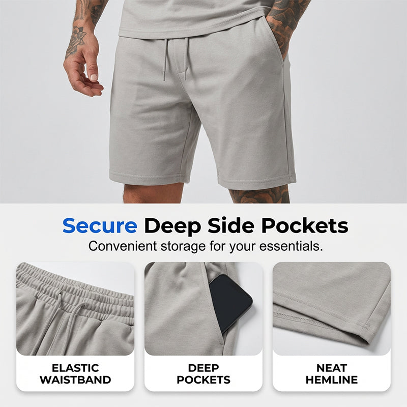 2-teiliges Set aus Sport-T-Shirt und Shorts für Herren