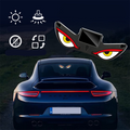 Solarbetriebene LED-Warnleuchte in Teufelsaugenform für Autos