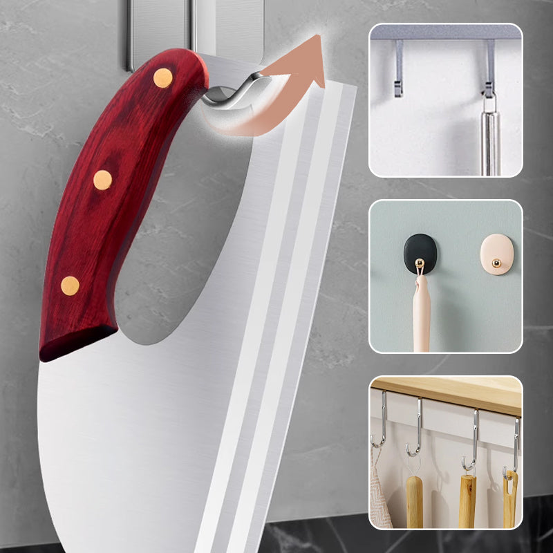Ergonomisches Küchenmesser – Design mit vorderem Griff, schneidet Gemüse und Fleisch mühelos. Ein durchdachtes Geschenk für Hobbyköche. 🍅🔪