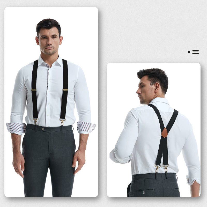 📢📢50% RABATT!! ⏰Herren-Hosenträger mit X-Rücken und Hakenverschlüssen