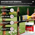 🔥50 % RABATT!🏠Rust Converter Metallic Paint – Ein Anstrich stoppt Rost, kein Abschleifen, keine Dämpfe. Trocknet zu einer glänzenden Metalloberfläche. Perfekt für Gartengeräte und Tore. 🔨🛡️