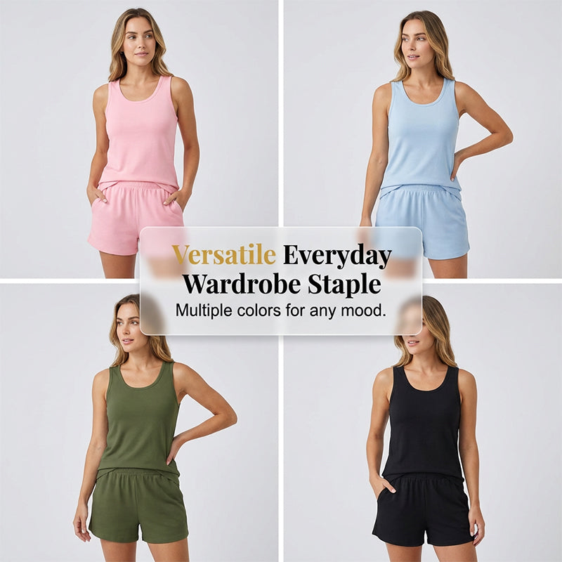 Damen 2-teiliges Set: Tanktop und Shorts
