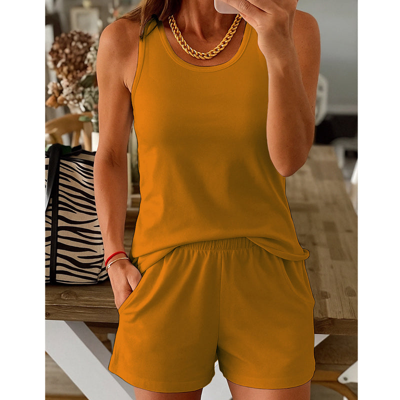 Damen 2-teiliges Set: Tanktop und Shorts
