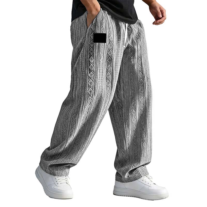 Lässige Jacquard-Strickhose für Herren