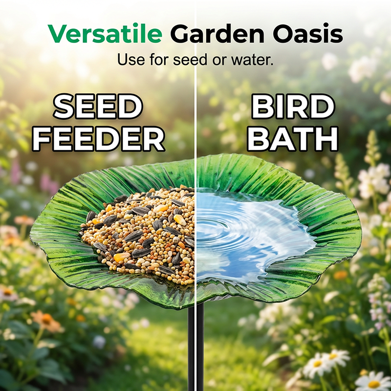 🐦Bunter Vogelfutterspender als Blumenstab für den Garten🌿