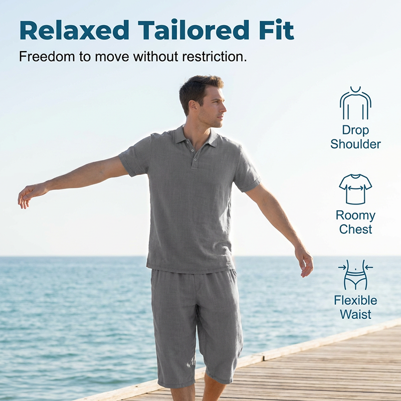 🔥👔 50% RABATT! Herren Leinen-Set – Hemd + Hose, luftig, bequem, vielseitig – ideal für Sommer, Büro & Freizeit. 🌿💨