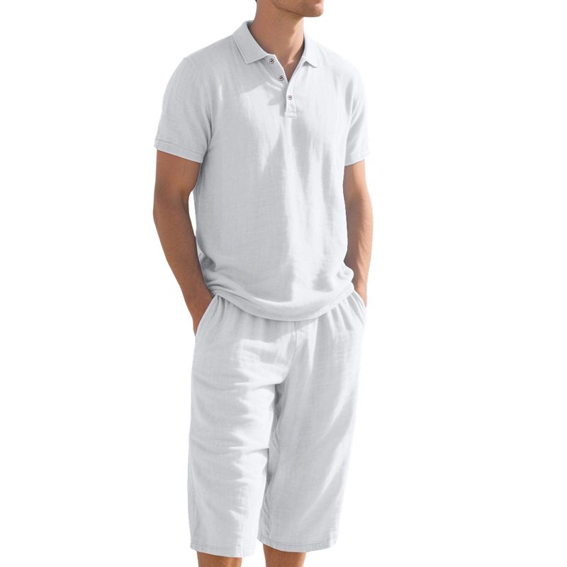 🔥👔 50% RABATT! Herren Leinen-Set – Hemd + Hose, luftig, bequem, vielseitig – ideal für Sommer, Büro & Freizeit. 🌿💨
