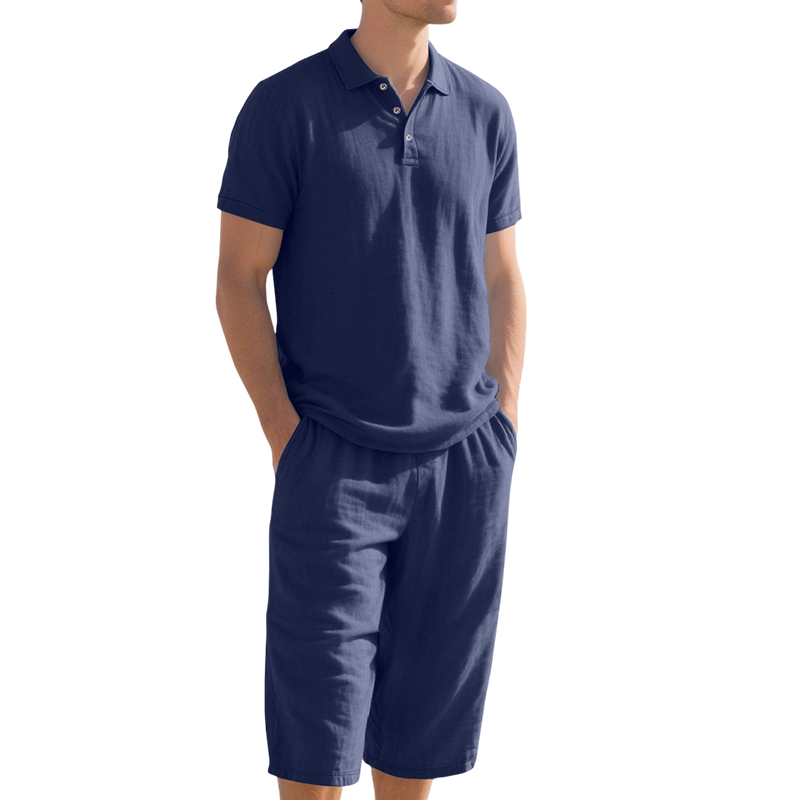 🔥👔 50% RABATT! Herren Leinen-Set – Hemd + Hose, luftig, bequem, vielseitig – ideal für Sommer, Büro & Freizeit. 🌿💨