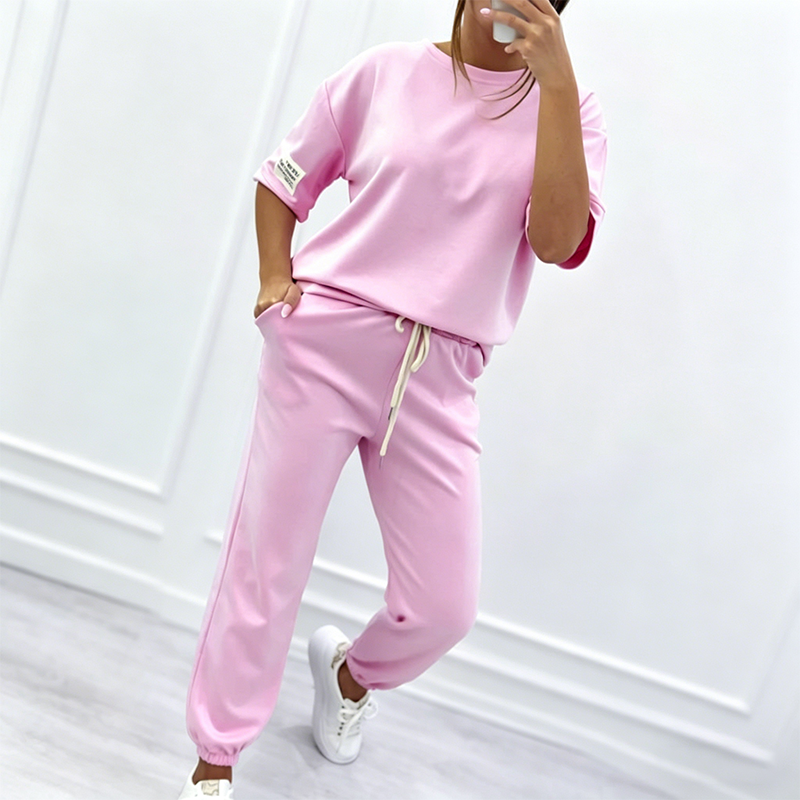 💥NEUER HEISSER SALE💥Lässiges Set aus kurzärmeligem Oberteil und Hose für Damen