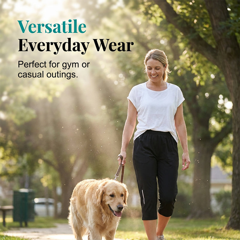 👖 50% RABATT! ⏰ Damen Capri-Hose – elastisch & schnelltrocknend – Leicht, atmungsaktiv & perfekt für Reisen, Sport oder den Alltag 🌸